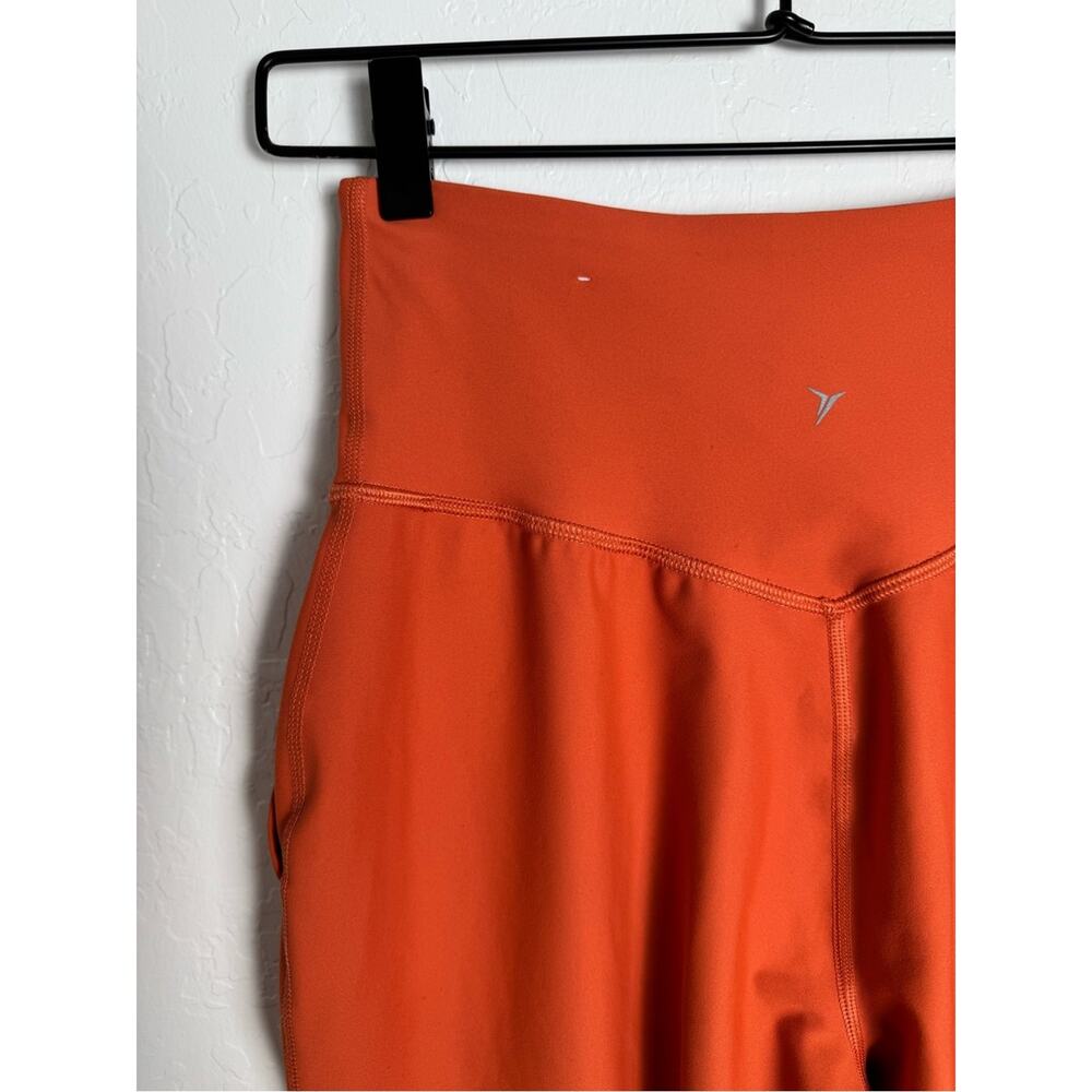 Old Navy High Waisted PowerSoft Crop Jogger Pant Buttery Soft - Orange - Picture 10 of 12